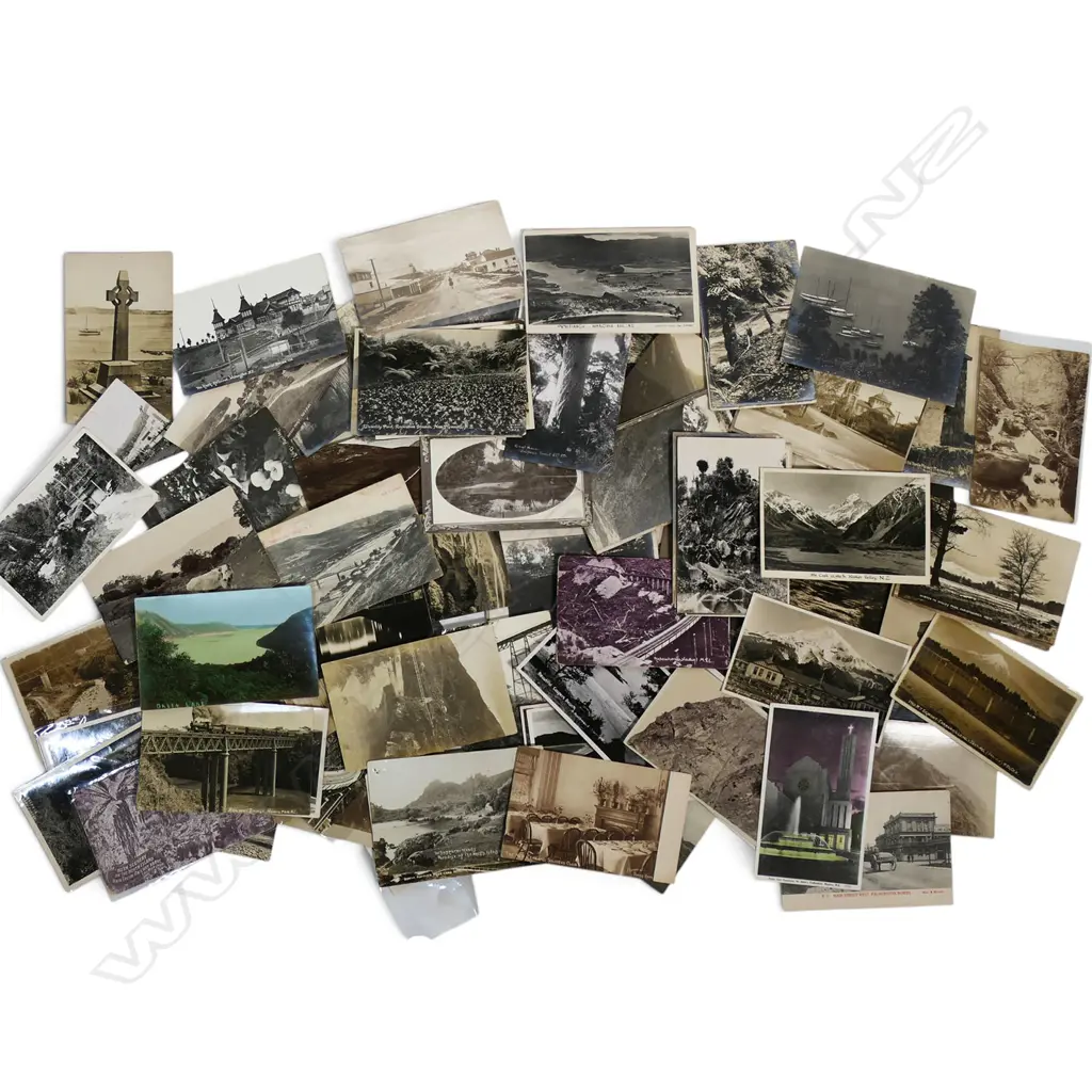 100+ MAINLY EARLY NZ PHOTO LANDSCAPE + BUILDING + SCENIC POSTCARDS  Image 1++